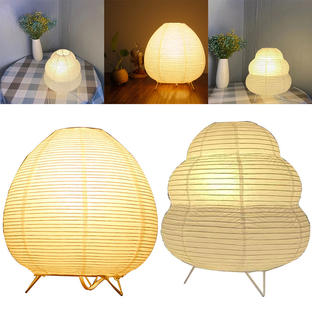 Desk Setup Desk - Lantern LED Table Lamp Rice Paper