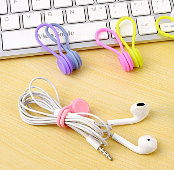 Headphone Hook Under - 3pcs Magnetic charging cable organizer for