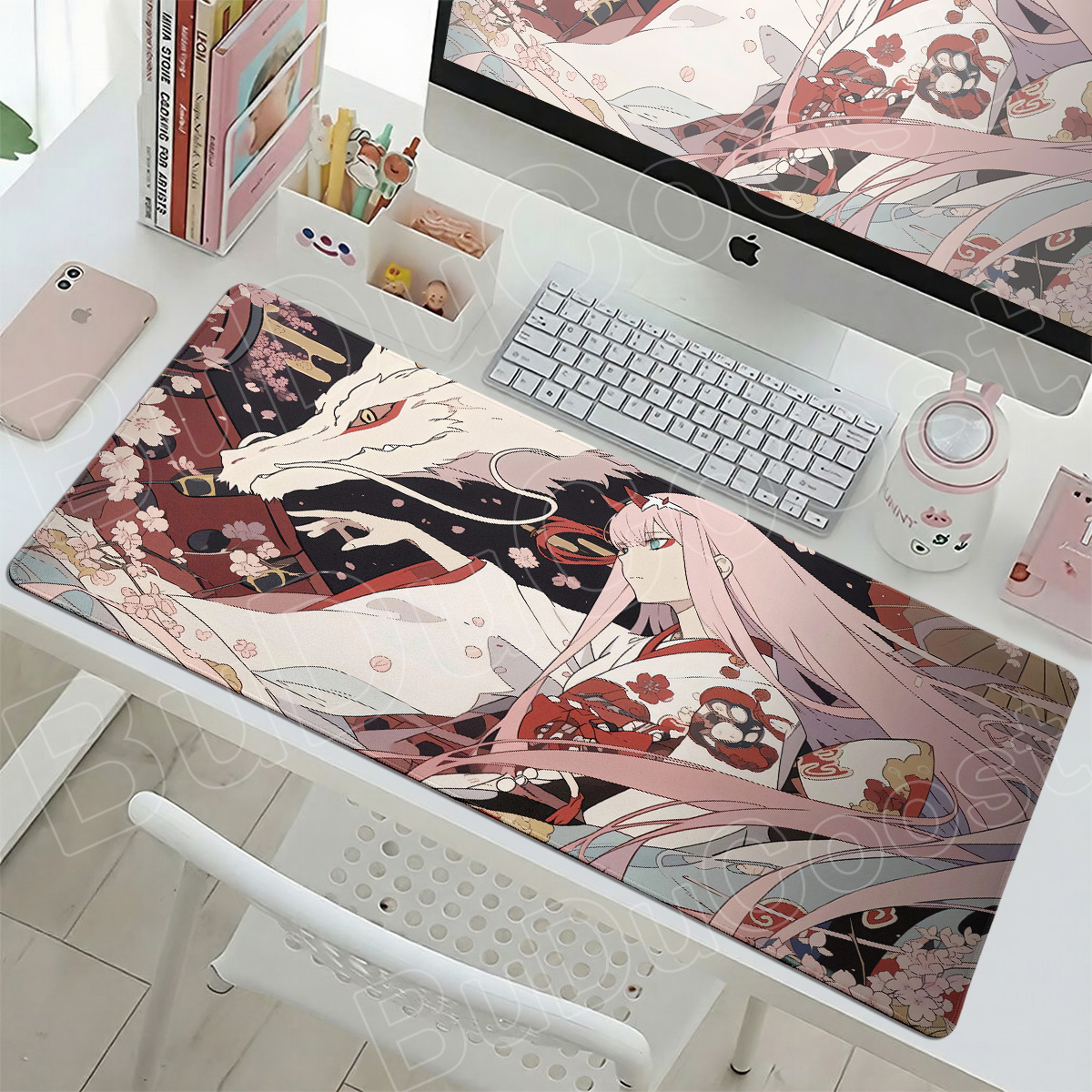 Kawaii Zero Two Pc Gamer Mouse - Desk Setup For Two Laptops reseña y precio