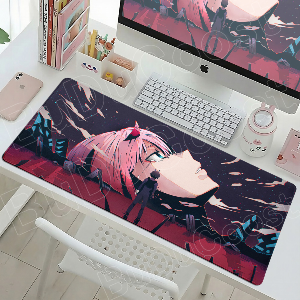 Kawaii Zero Two Pc Gamer Mouse - Desk Setup For Two Laptops reseña y precio