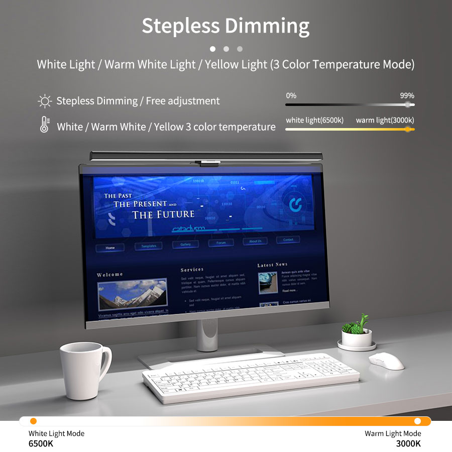 50cm Computer Monitor Light Ba - Desk Setup Desk reseña y precio