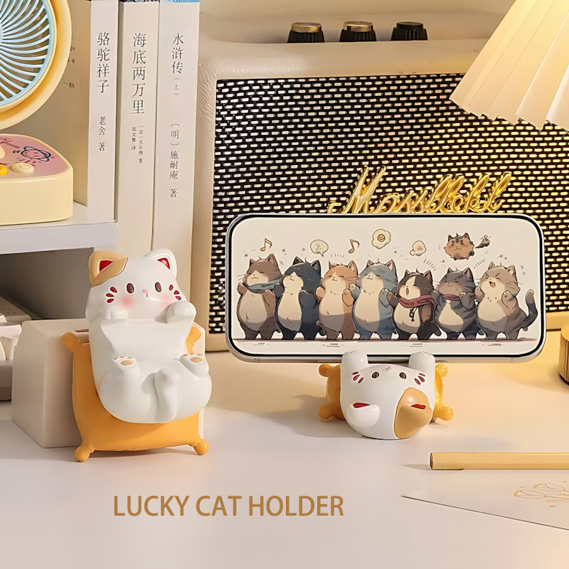 Cute Cartoon Cat Desktop Ornam - Desk Setup Organization reseña y precio