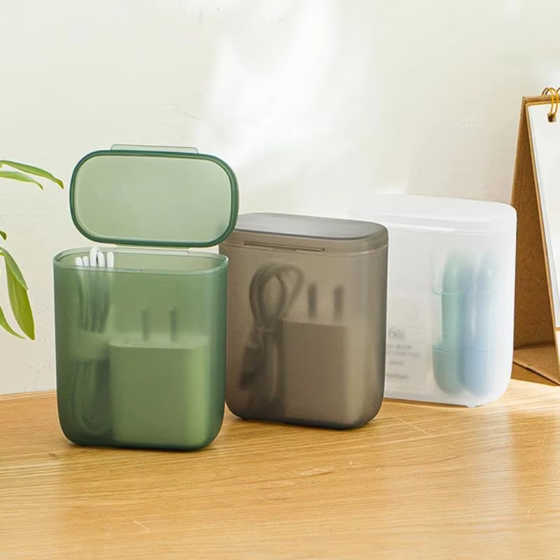 Portable Cable Storage Box Wou - Headphone Hook Under reseña y precio