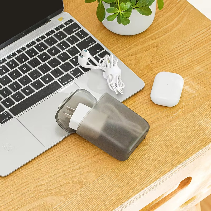 Portable Cable Storage Box Wou - Headphone Hook Under reseña y precio