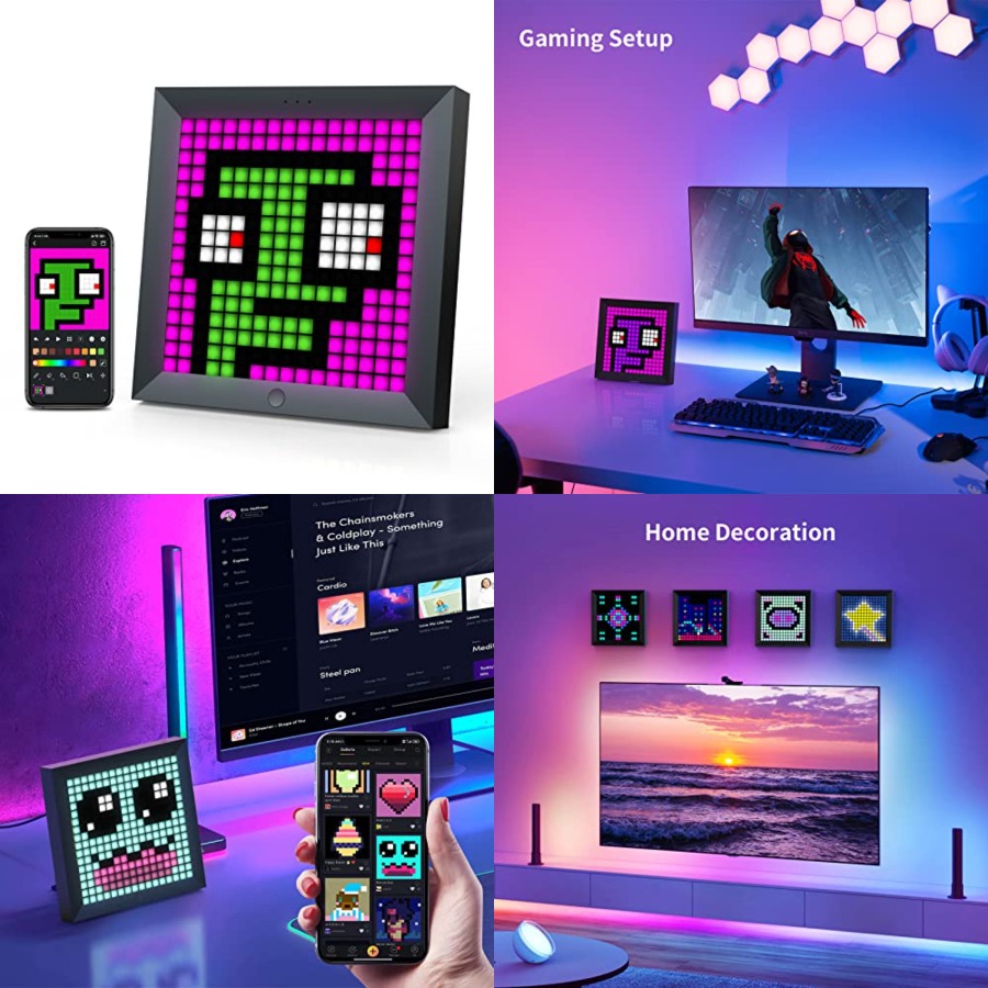 LED Light Pixel Display Panel  - Desk Setup Desk reseña y precio
