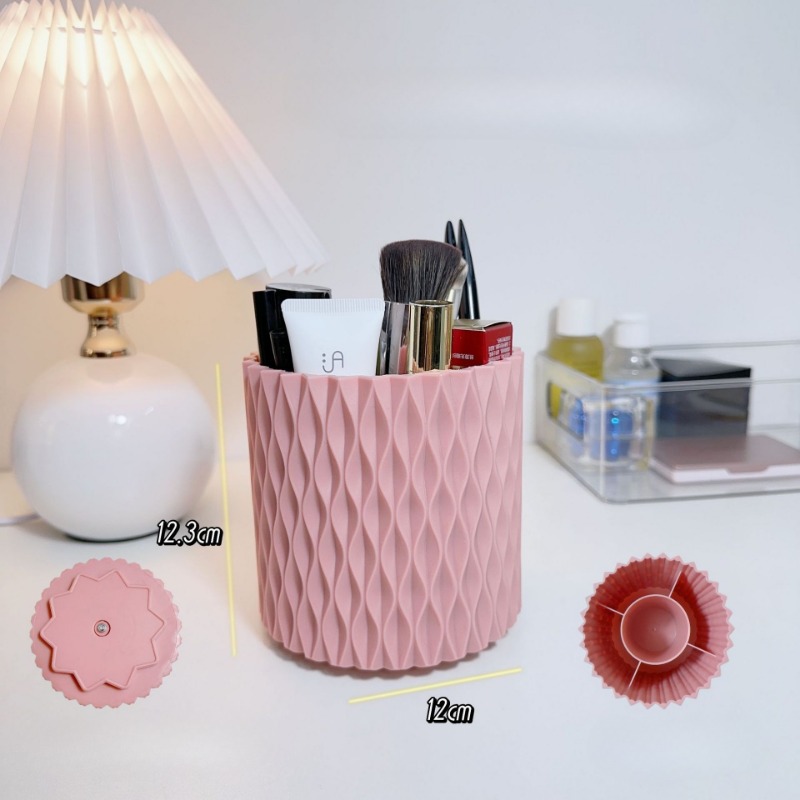 360° Rotating Makeup Brush Sto - Desk Setup Organization reseña y precio