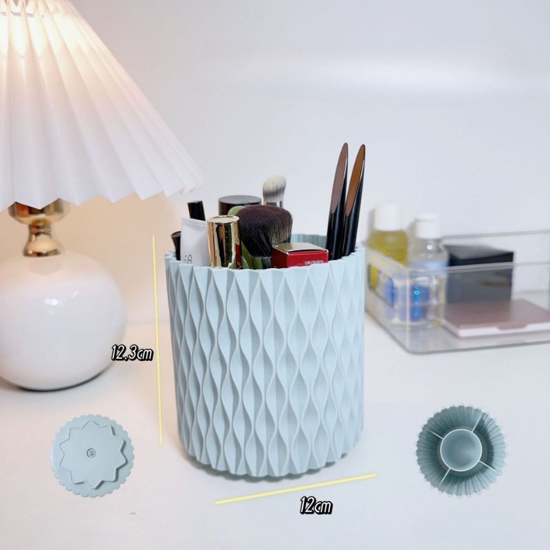 360° Rotating Makeup Brush Sto - Desk Setup Organization reseña y precio