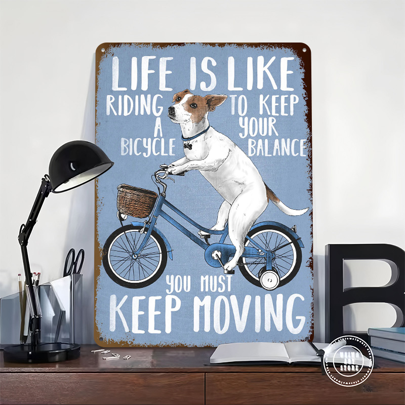 Life Is Like Riding a Bicy Met - Desk Setup Vintage reseña y precio
