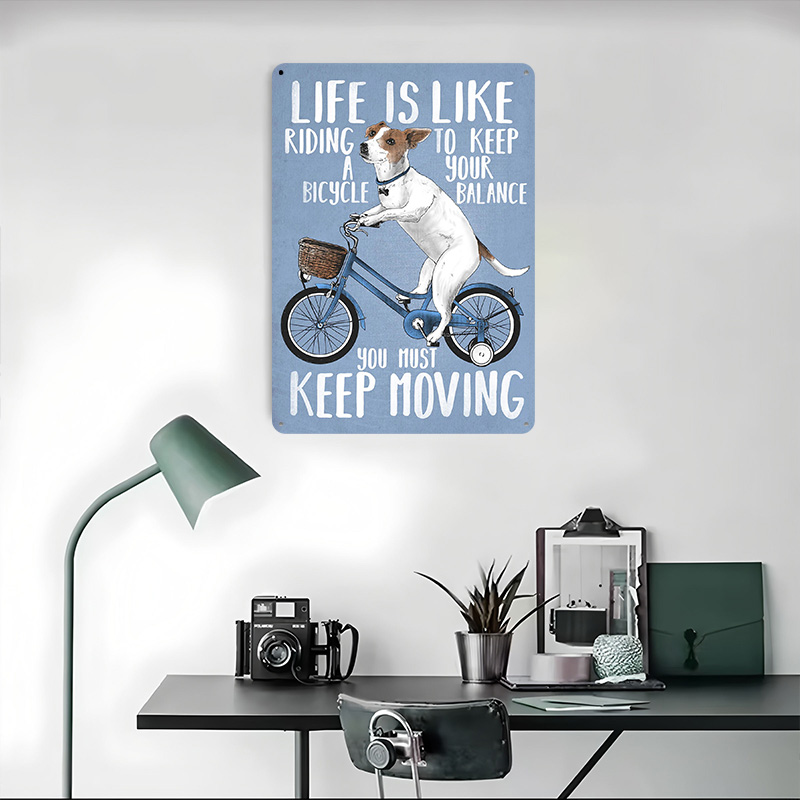 Life Is Like Riding a Bicy Met - Desk Setup Vintage reseña y precio