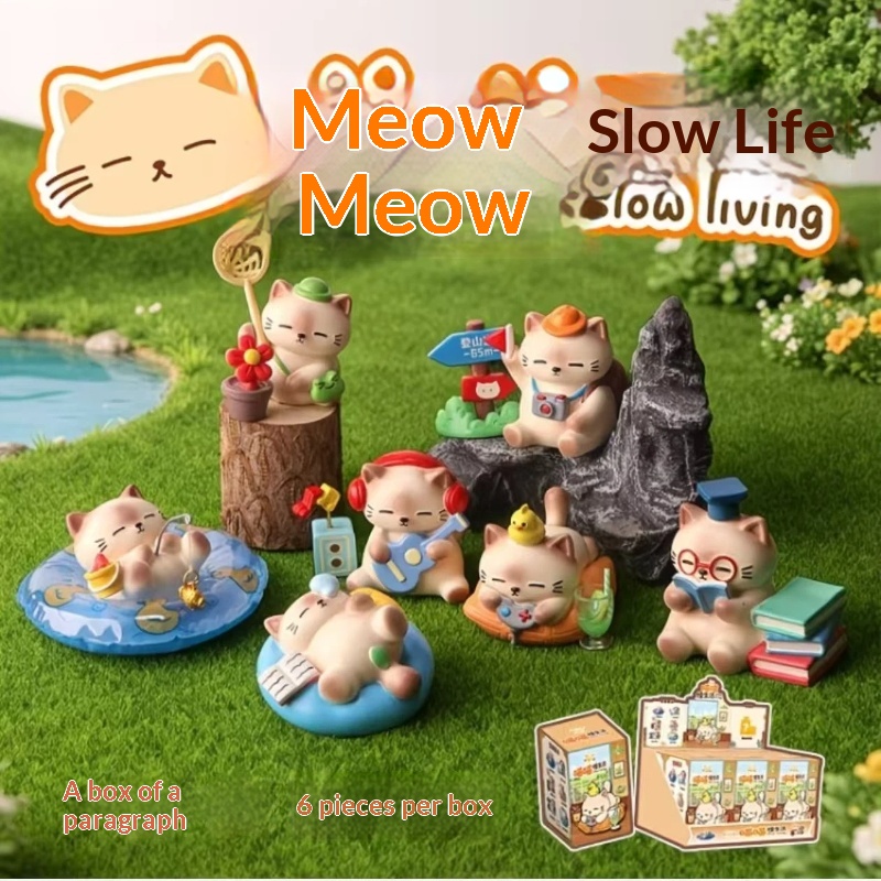Cat Leisurely Life Blind Box C - Desk Setup Design reseña y precio