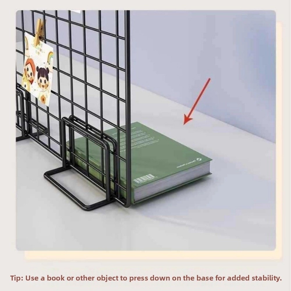 Modern Grid Display Rack with  - Desk Setup Photo reseña y precio
