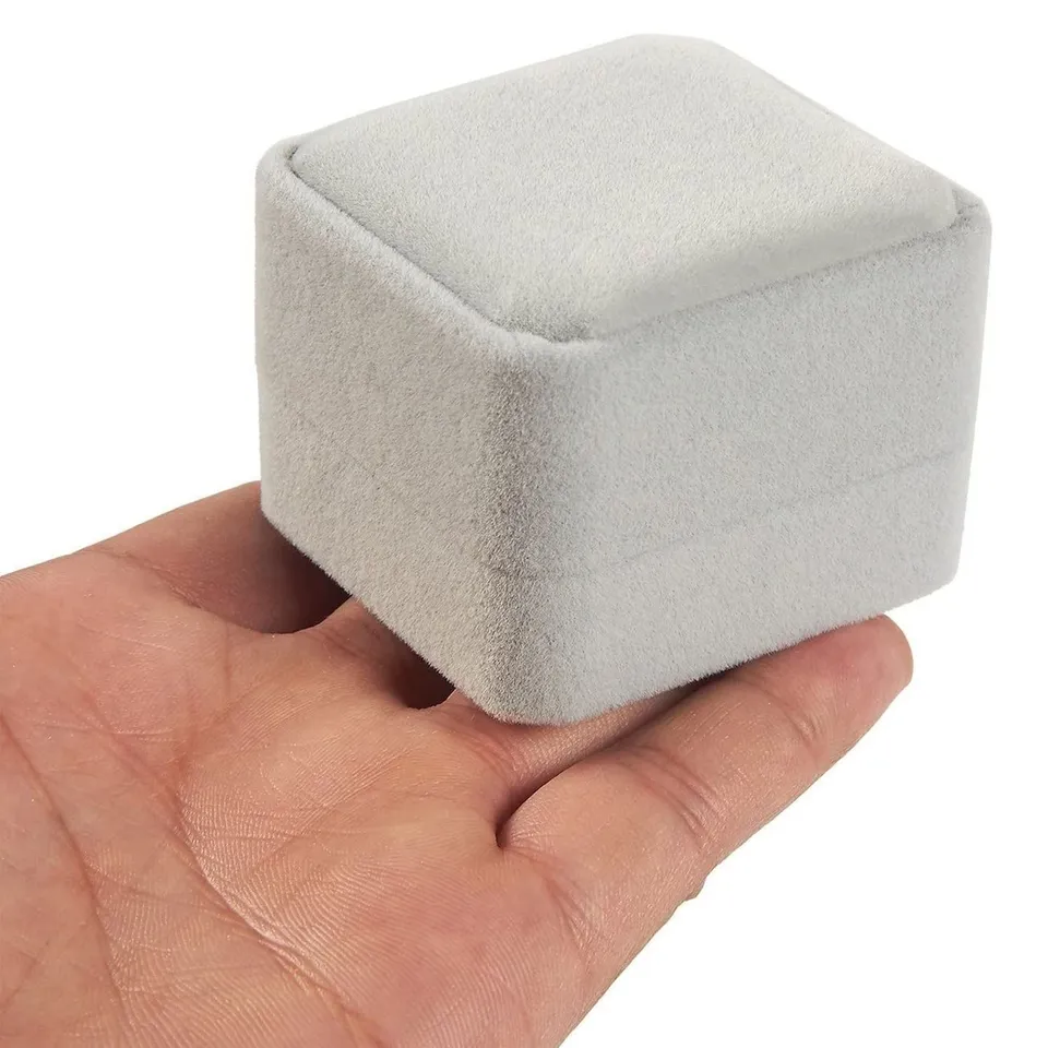 6PCS Square Velvet Ring Box Ri - Ring Binder Box reseña y precio