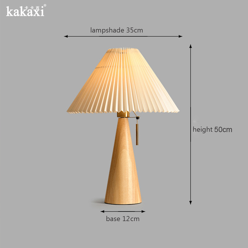 Retro Solid Wood Table Lamp No - Desk Setup Vintage reseña y precio