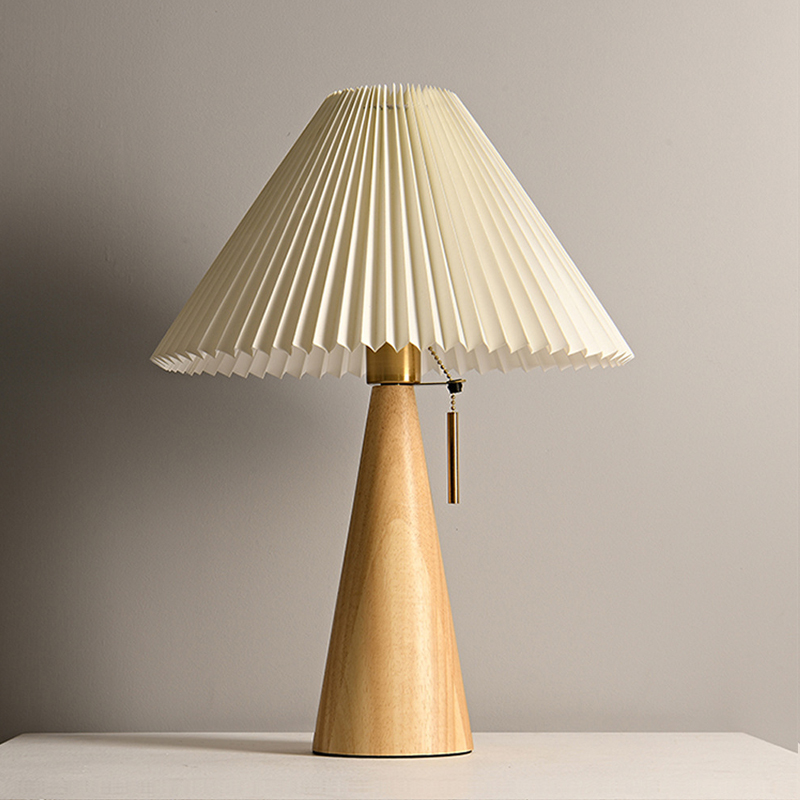 Retro Solid Wood Table Lamp No - Desk Setup Vintage reseña y precio