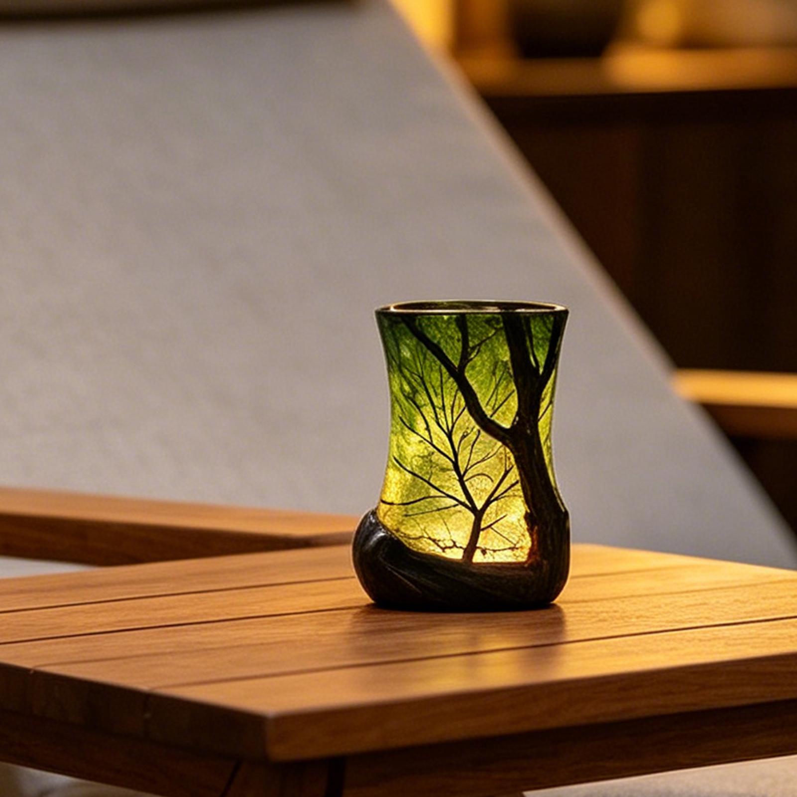 Bedside Table Lamp Forest Nigh - Desk Setup Desk reseña y precio