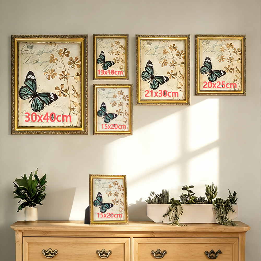 Antique Gold Photo Frame - Ava - Desk Setup Photo reseña y precio
