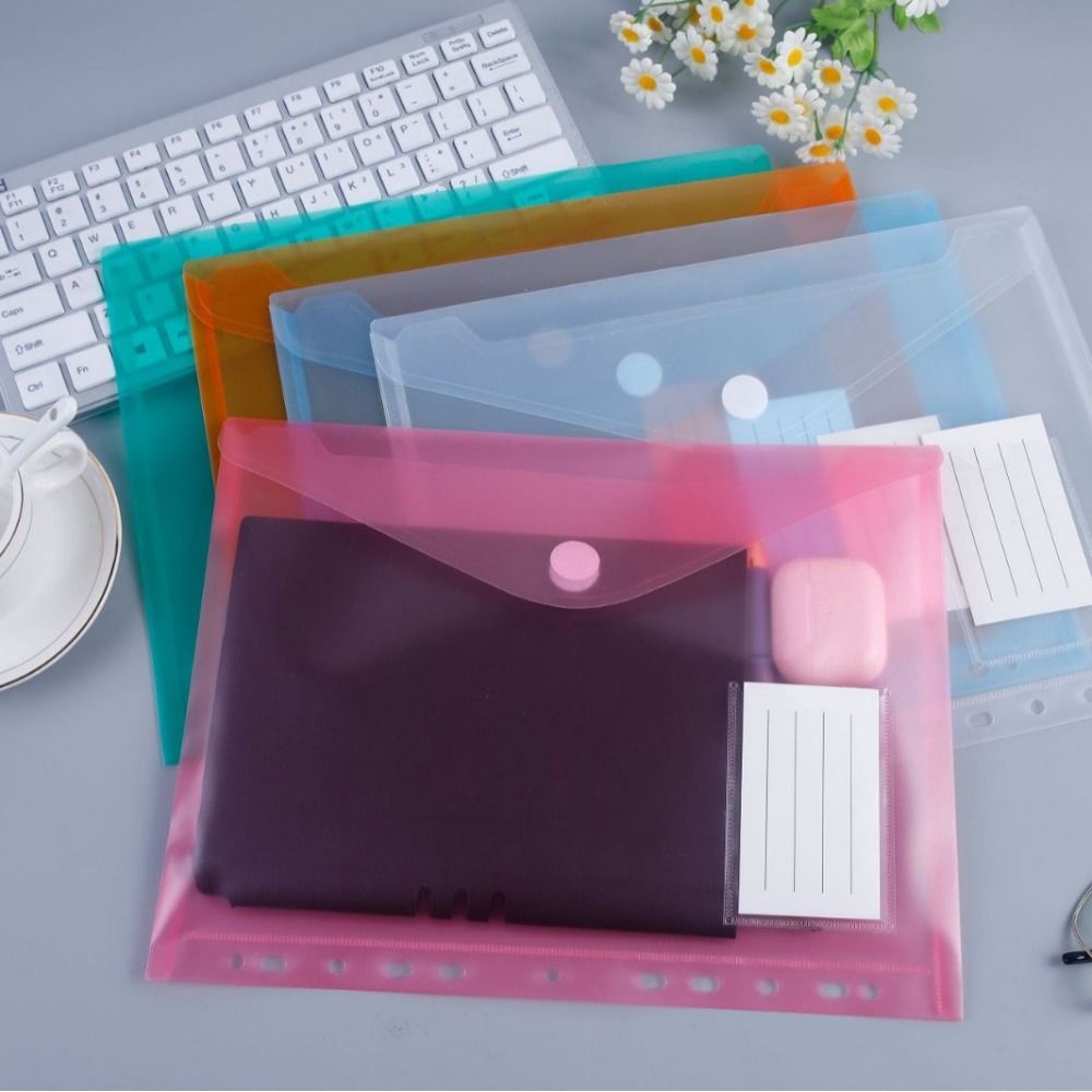 A4 Colorful Transparent File F - Ring Binder Box reseña y precio