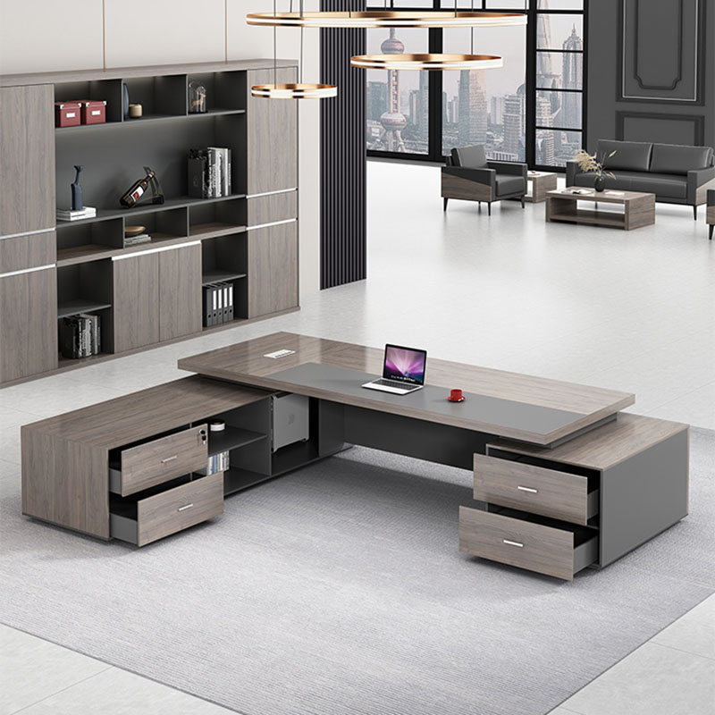 Desk Luxury Storage L Shaped E - Desk Setup For Office reseña y precio