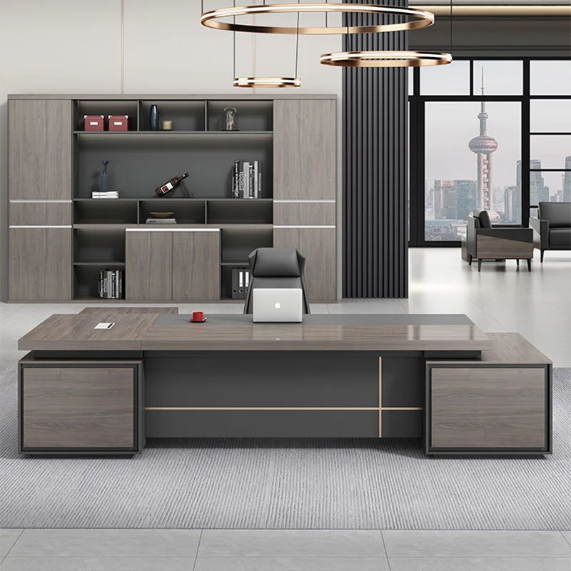 Desk Luxury Storage L Shaped E - Desk Setup For Office reseña y precio