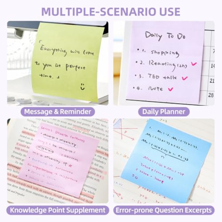 Pop-Up Sticky Notes Set for Or - Desk Setup In Office reseña y precio
