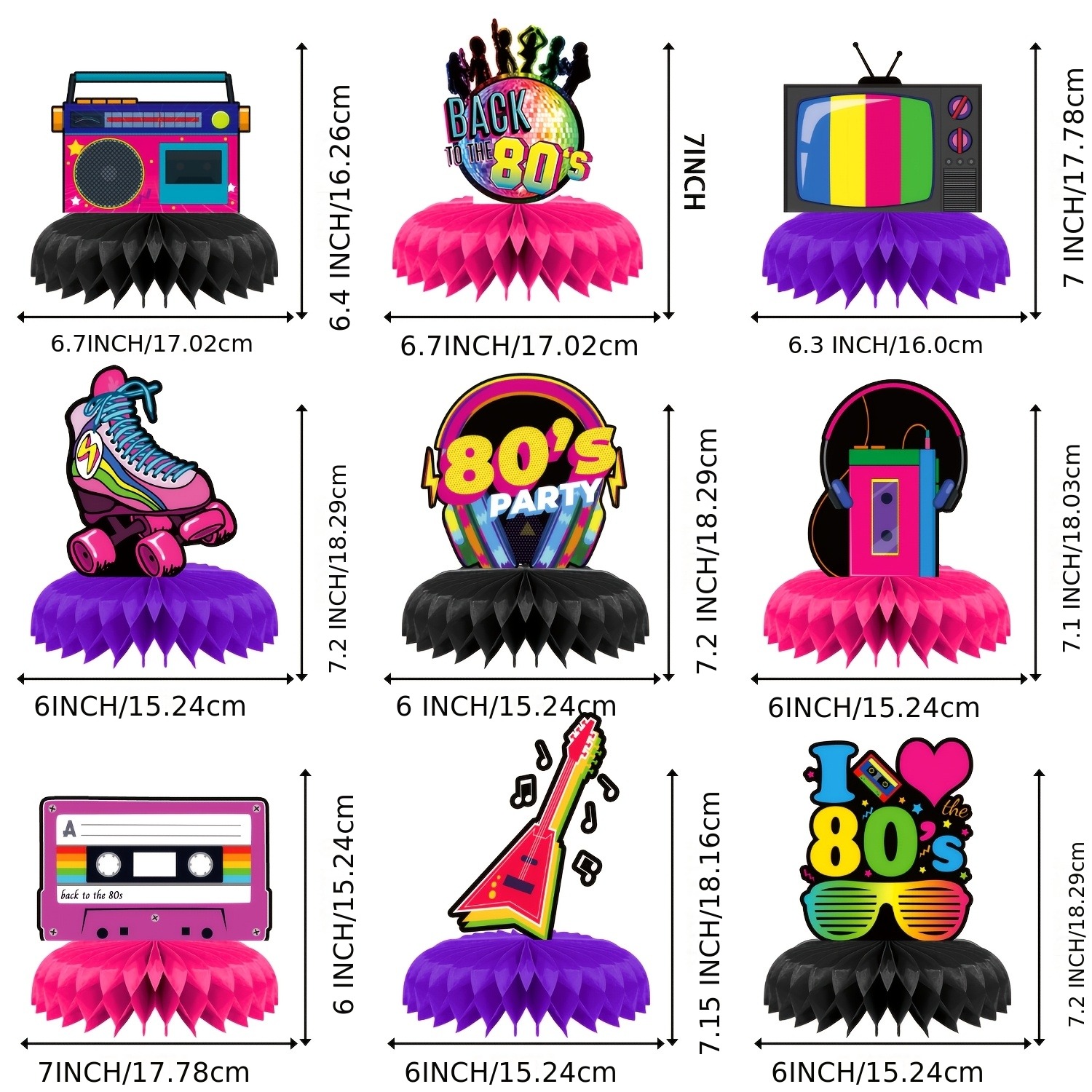 80s Themed Honeycomb Centerpie - Desk Setup Design reseña y precio