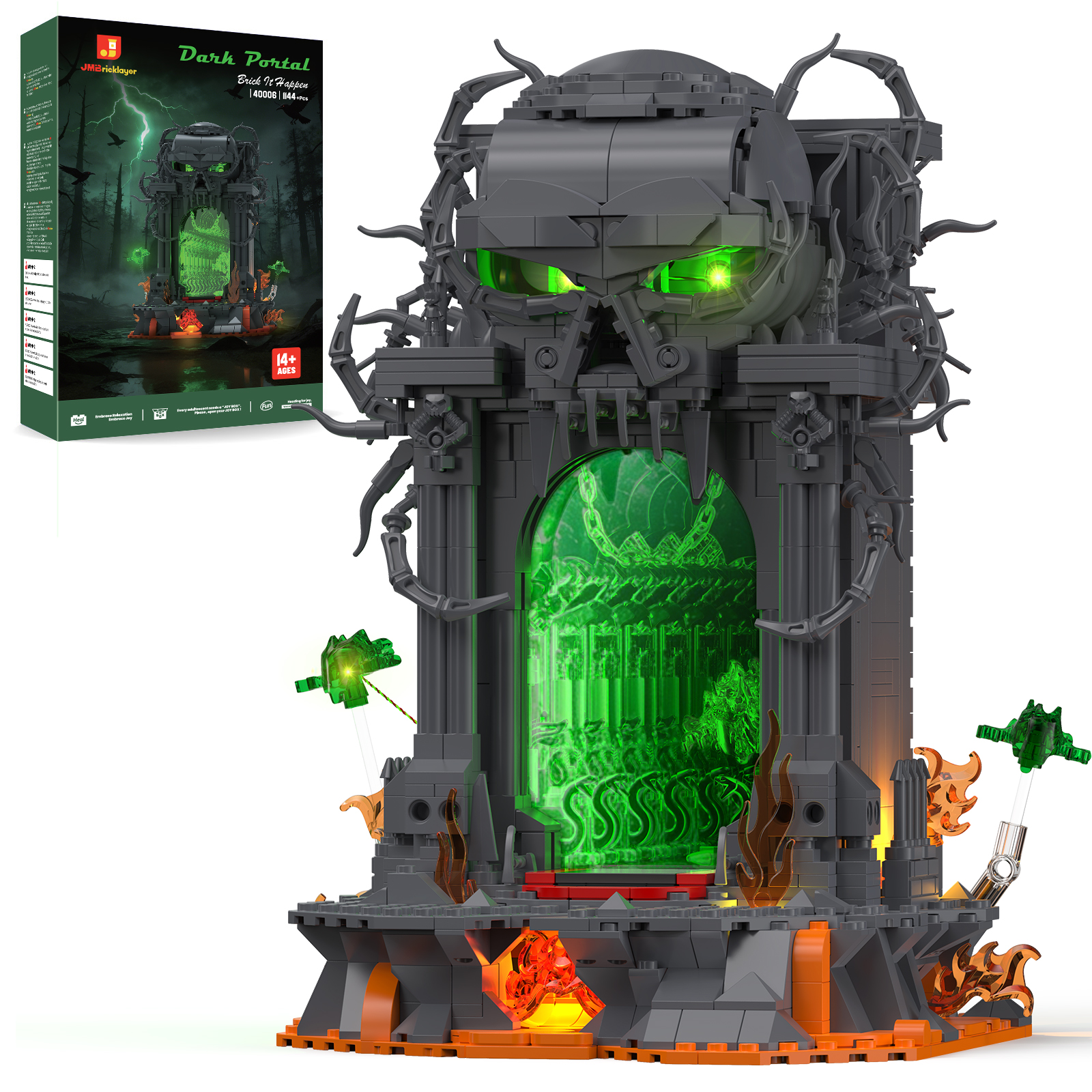 JMBricklayer 1144PCS Dark Port - Desk Setup Build reseña y precio