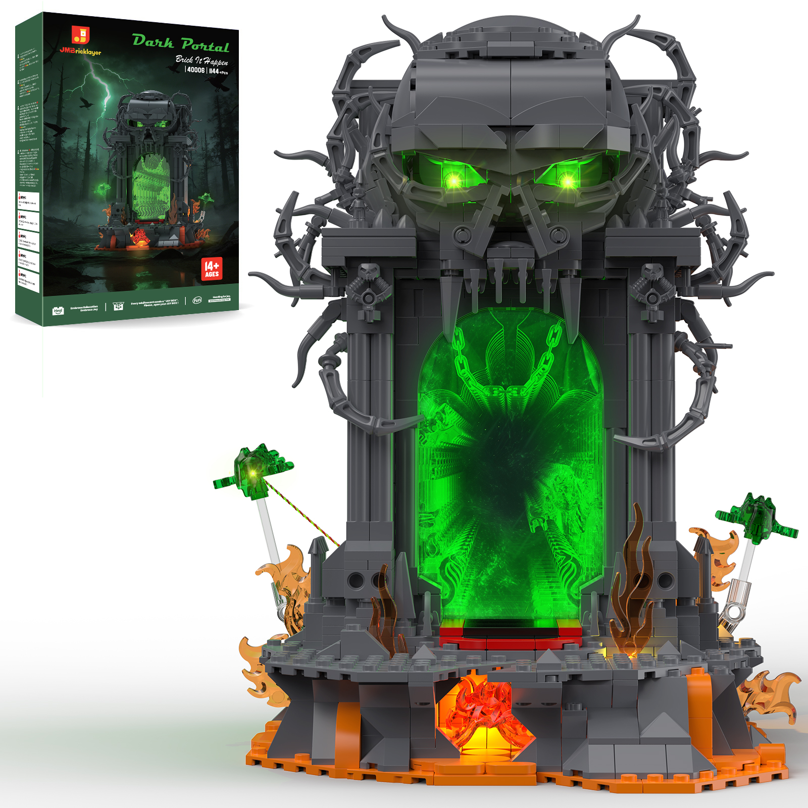 JMBricklayer 1144PCS Dark Port - Desk Setup Build reseña y precio