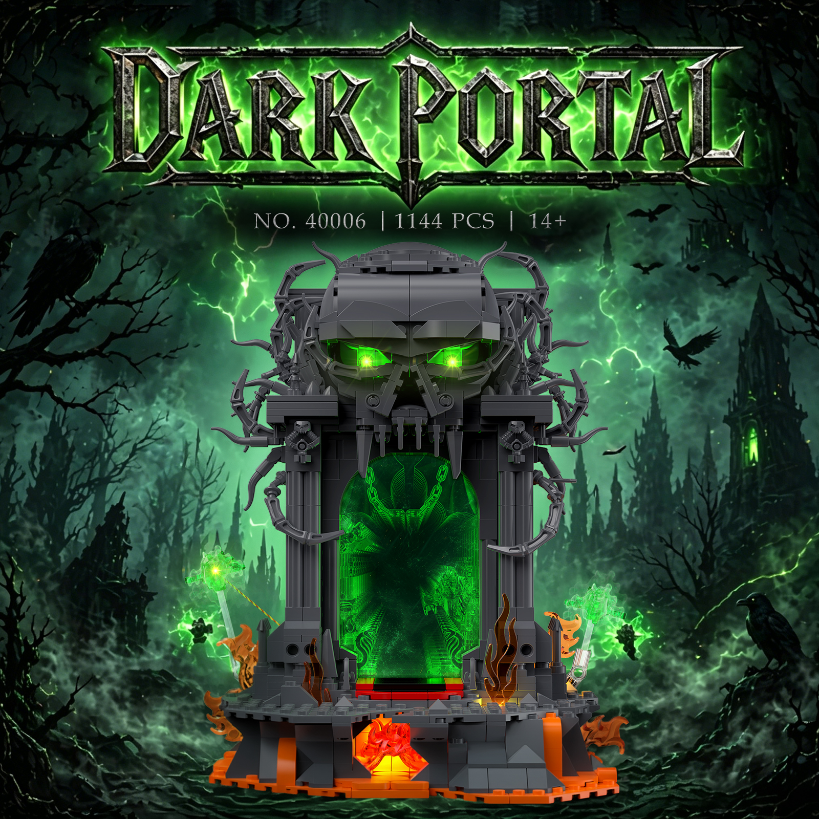JMBricklayer 1144PCS Dark Port - Desk Setup Build reseña y precio