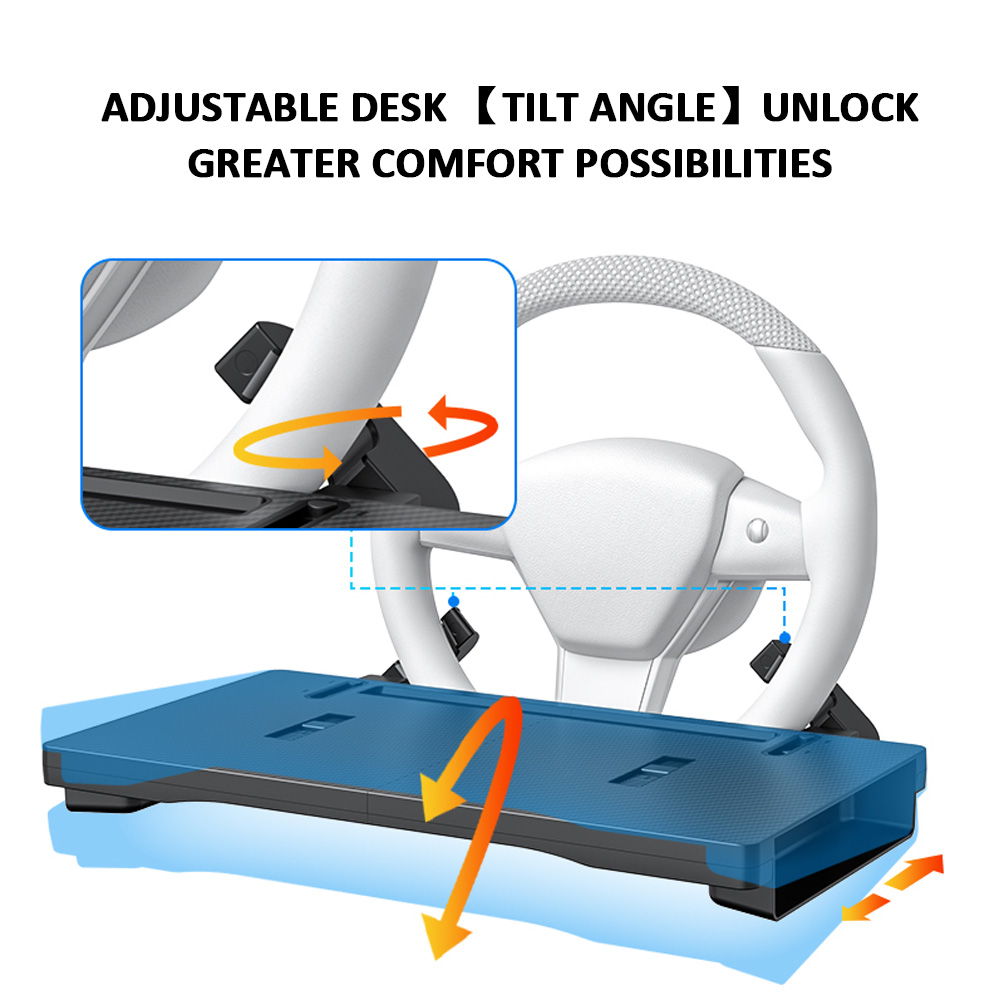 2-in-1 Foldable Car Steering W - Desk Setup Organization reseña y precio
