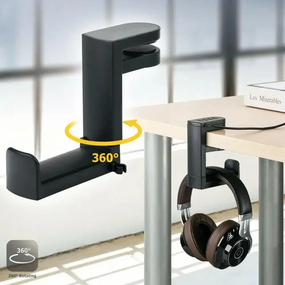 Rotatable Headphone Holder Uni - Headphone Hook Under reseña y precio