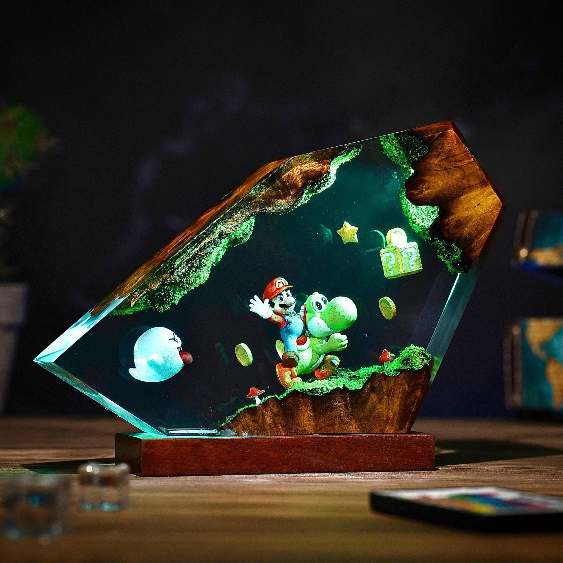 Table Resin Lamp Cartoon Anime - Desk Setup Desk reseña y precio