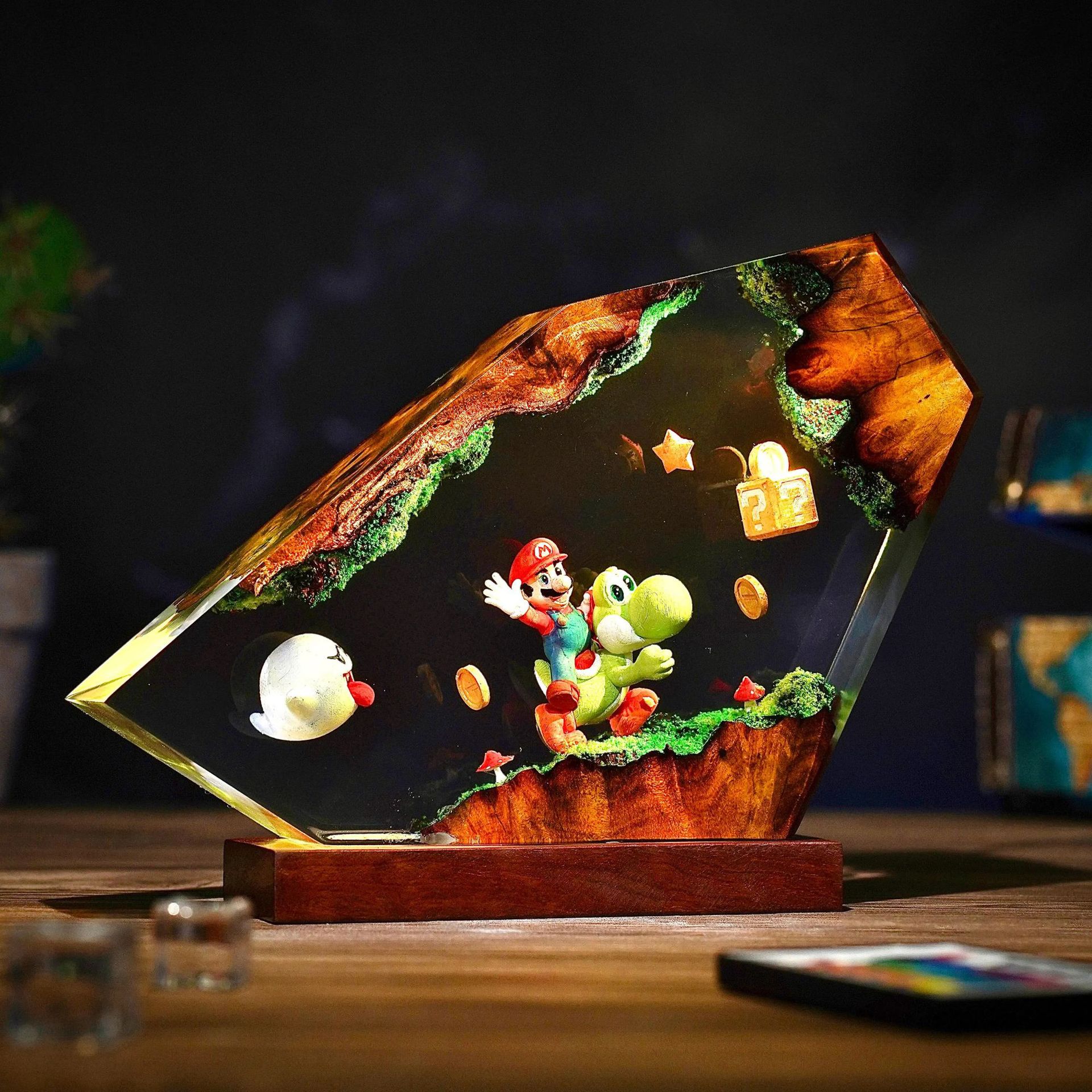 Table Resin Lamp Cartoon Anime - Desk Setup Desk reseña y precio