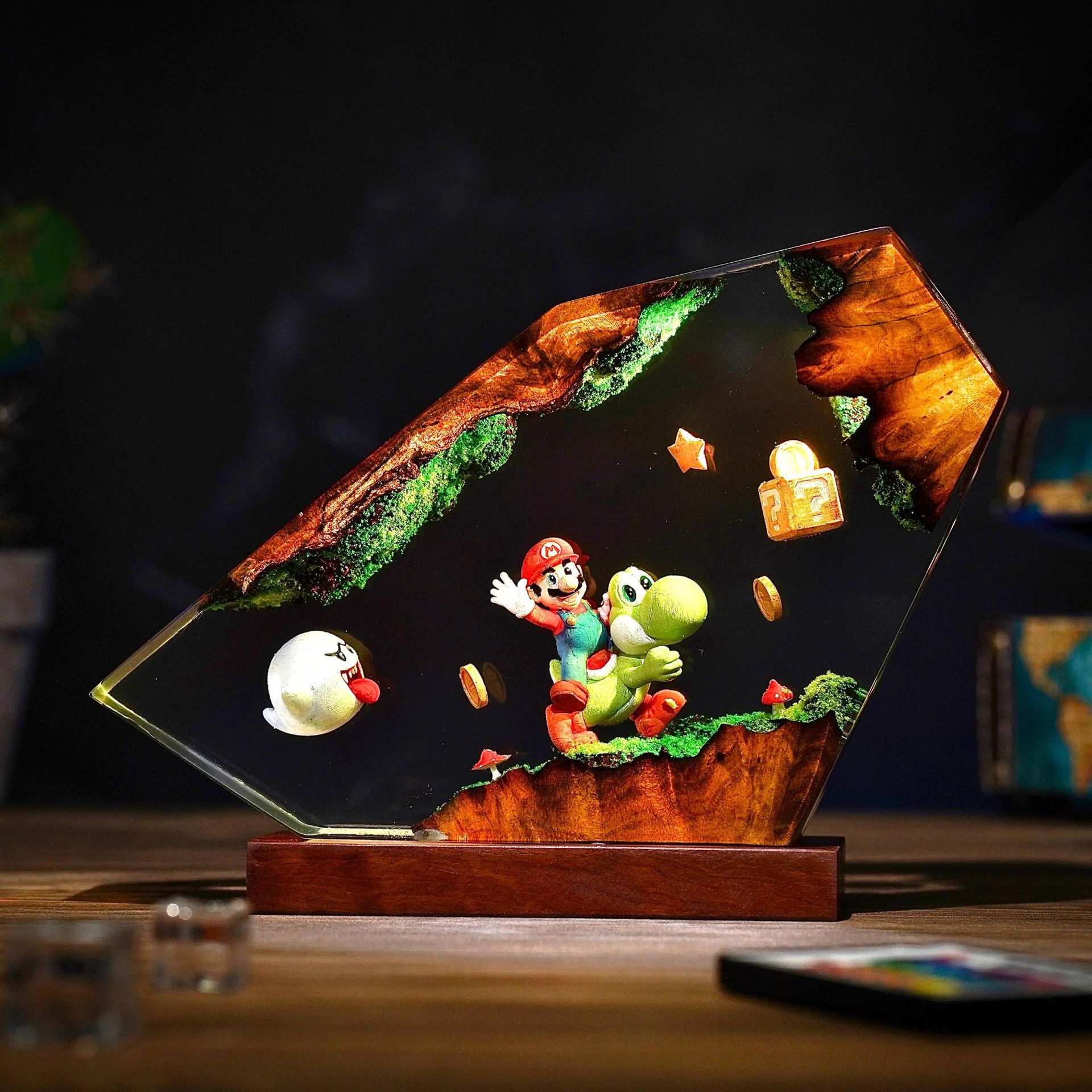 Table Resin Lamp Cartoon Anime - Desk Setup Desk reseña y precio
