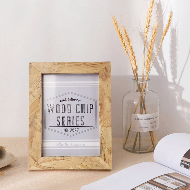 Wooden Picture frame Home Deco - Desk Setup Photo reseña y precio