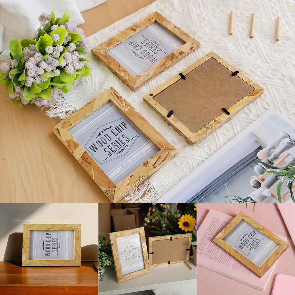 Wooden Picture frame Home Deco - Desk Setup Photo reseña y precio