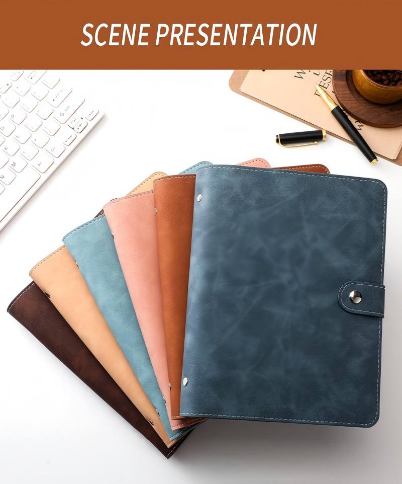 A5 Soft PU Leather Notebook Bi - Ring Binder Box reseña y precio