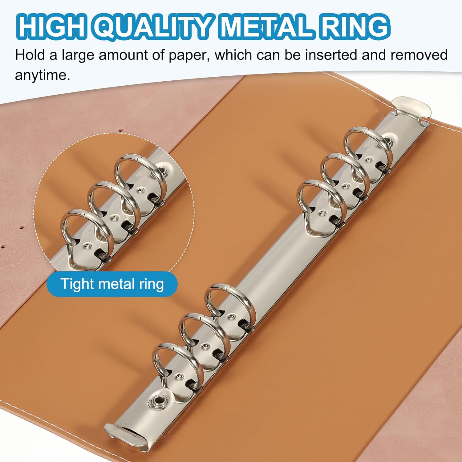 A5 Soft PU Leather Notebook Bi - Ring Binder Box reseña y precio