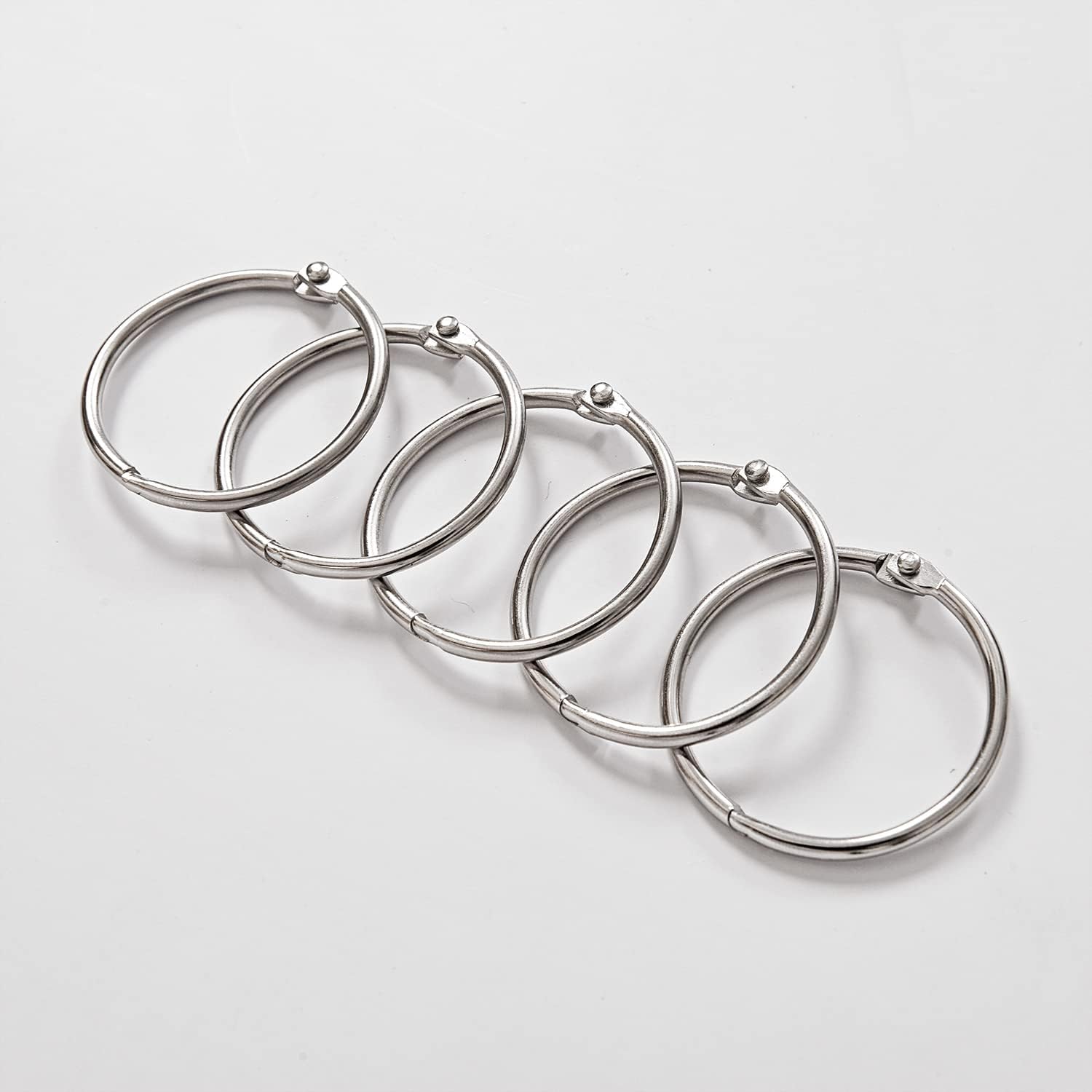 24 Pack Shower Curtain Rings,R - Ring Binder Box reseña y precio