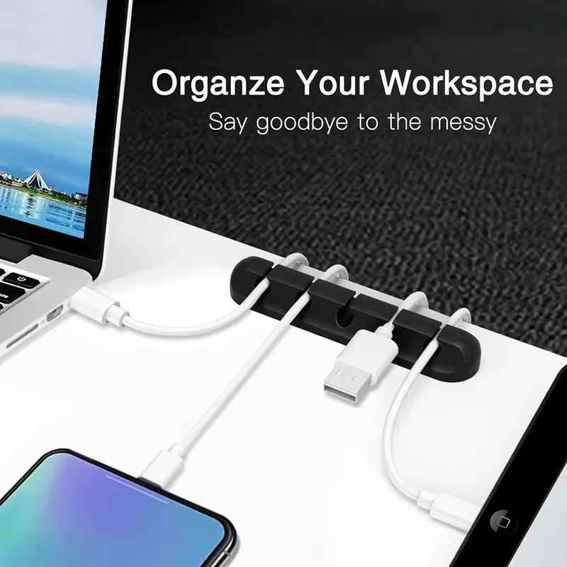 Silicone USB Cable Clip Winder - Desk Setup Organization reseña y precio