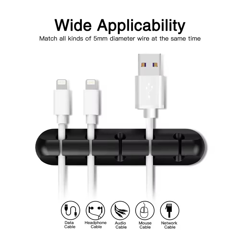 Silicone USB Cable Clip Winder - Desk Setup Organization reseña y precio