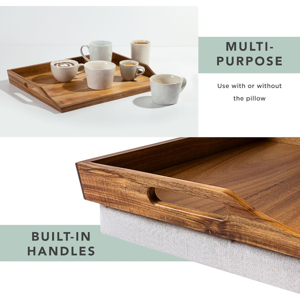US Shipping Acacia Wood Bed Tr - Desk Setup Desk reseña y precio