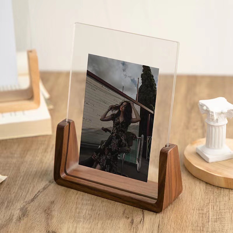 Walnut/Beech Creative Photo Fr - Desk Setup Photo reseña y precio