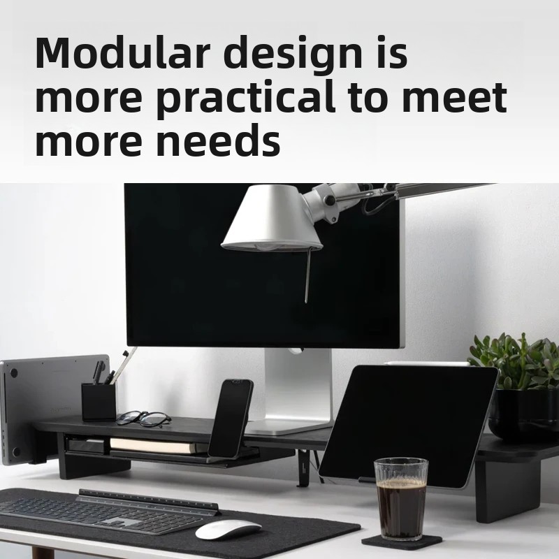 Solid Wood Monitor Riser Stand - Desk Setup For Office reseña y precio