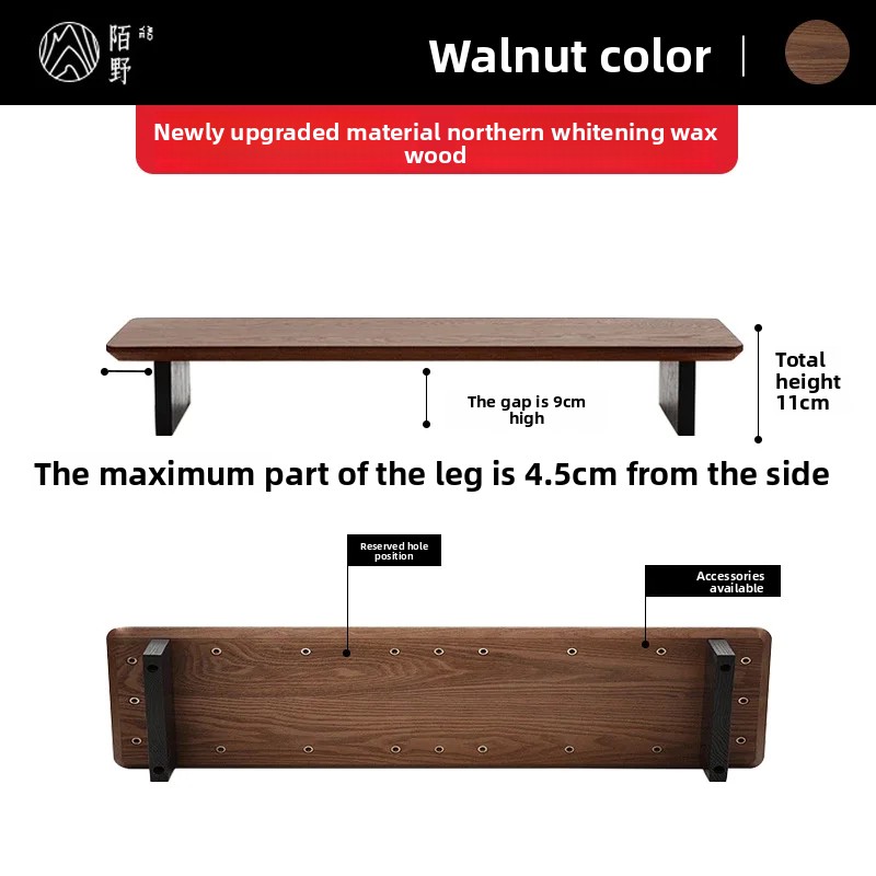 Solid Wood Monitor Riser Stand - Desk Setup For Office reseña y precio