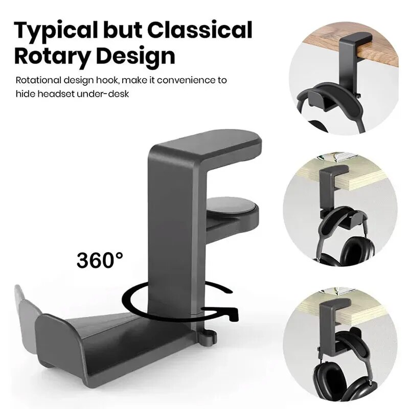 Under Desk Headphone Holder Ro - Headphone Hook Under reseña y precio