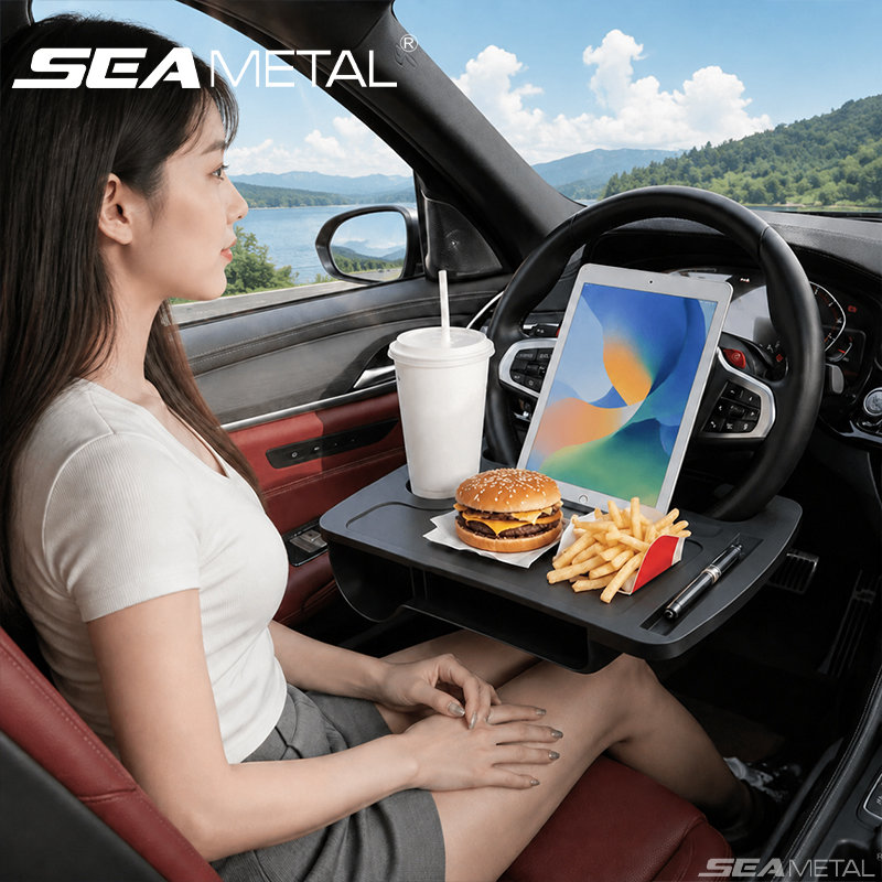 SEAMETAL Car Steering Wheel Ta - Desk Setup Desk reseña y precio