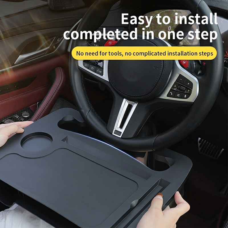 SEAMETAL Car Steering Wheel Ta - Desk Setup Desk reseña y precio