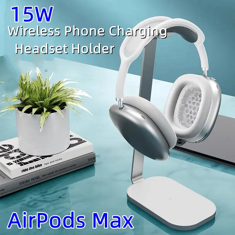15W Wireless Charger for AirPo - Headphone Hook Under reseña y precio