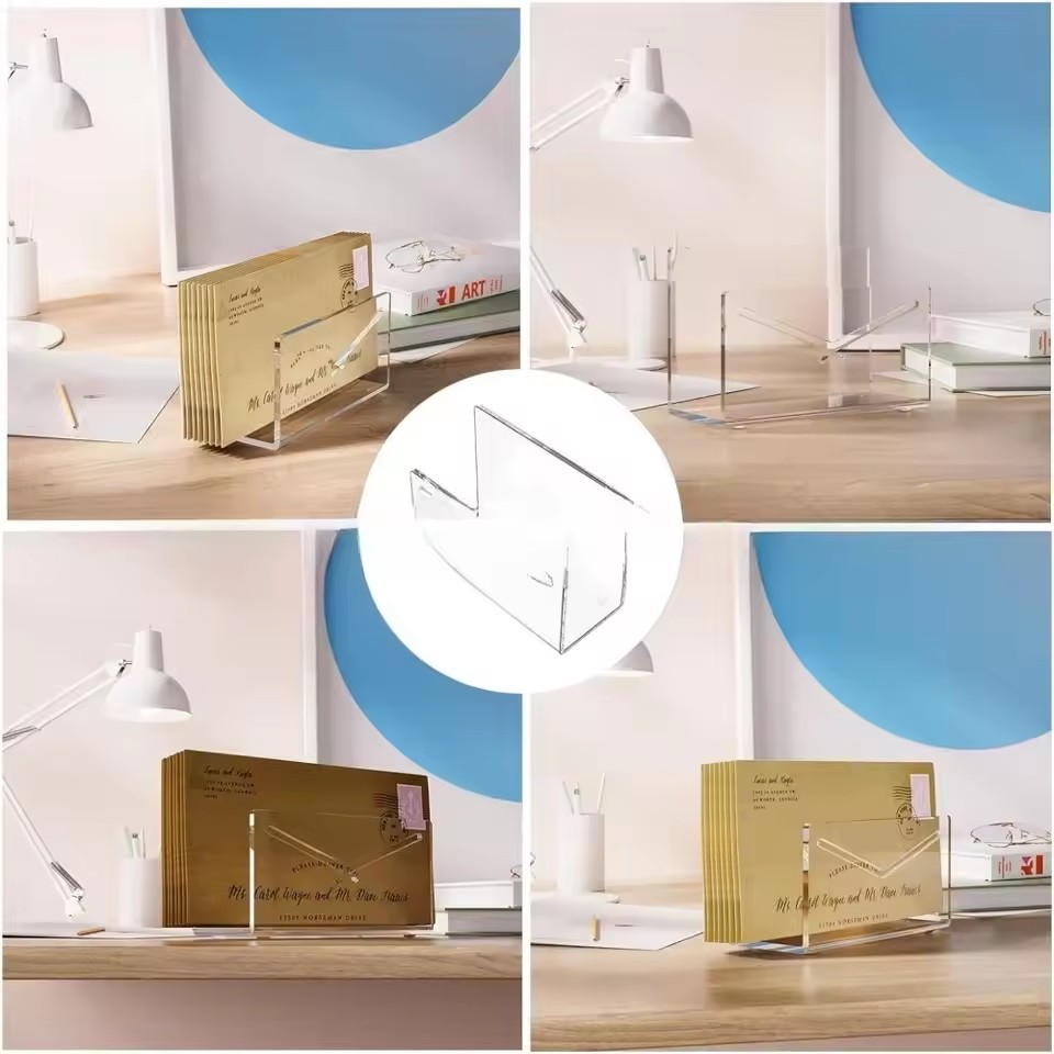 Mail Organizer Acrylic Desk Le - Desk Setup Organization reseña y precio