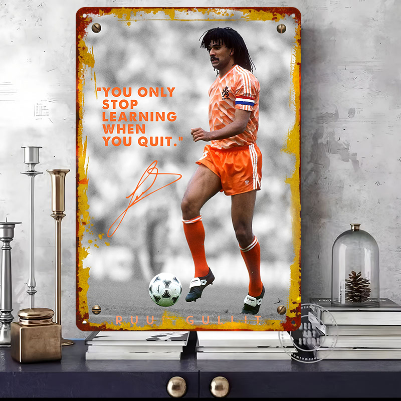 Ruud Gullit Football Player Wa - Desk Setup Vintage reseña y precio